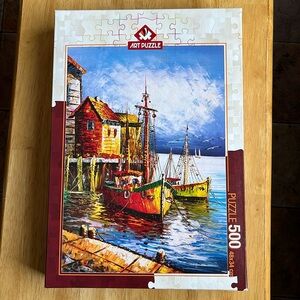 2 for $17 HEIDI ART PUZZLE  | The Orange Port - 500 Piece Puzzle